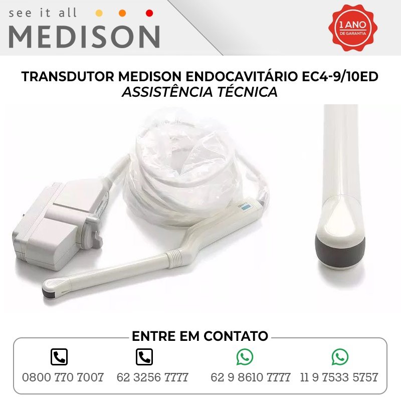 ASSISTÊNCIA TÉCNICA TRANSDUTOR MEDISON ENDOCAVITÁRIO EC4 9 10ED
