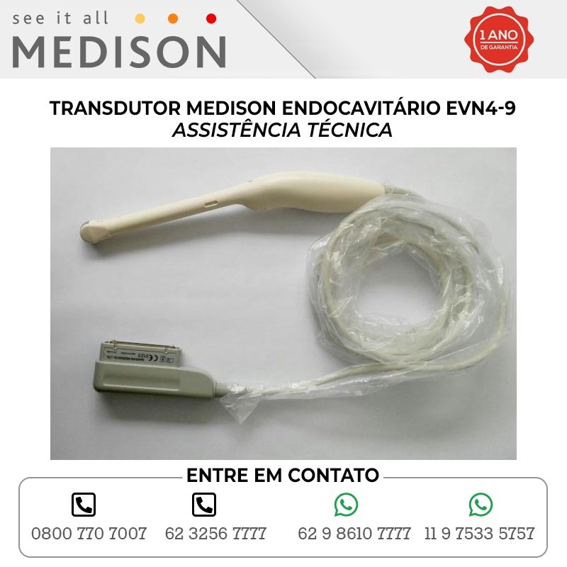ASSISTÊNCIA TÉCNICA TRANSDUTOR MEDISON ENDOCAVITÁRIO EVN4 9