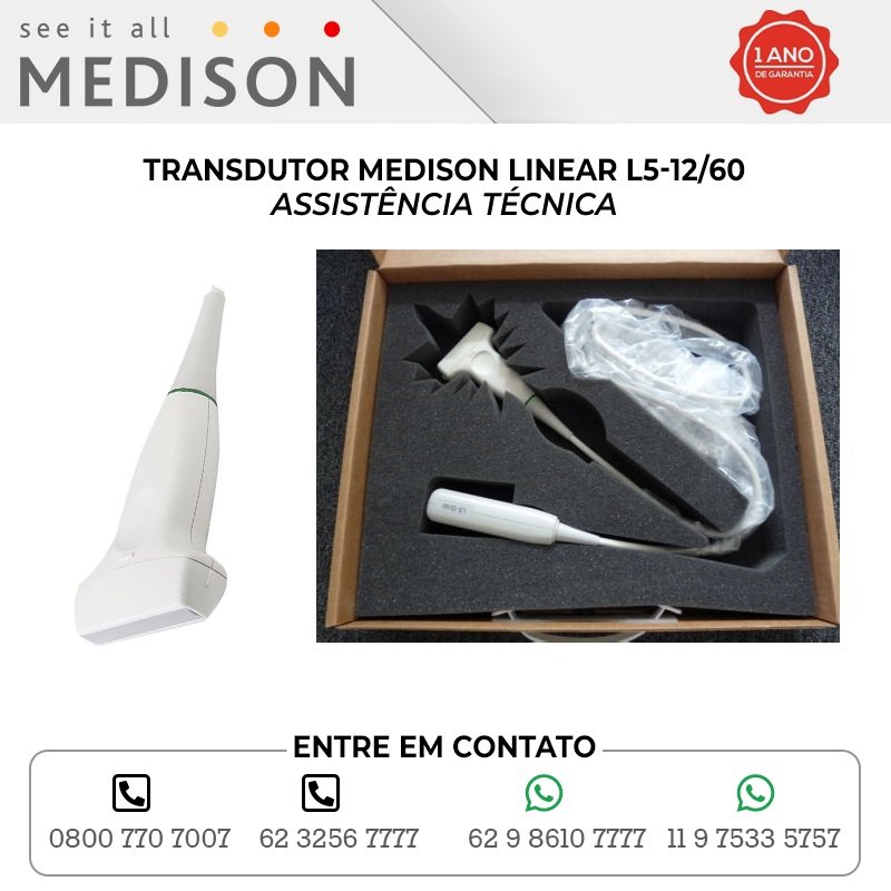ASSISTÊNCIA TÉCNICA TRANSDUTOR MEDISON LINEAR L5 12 60