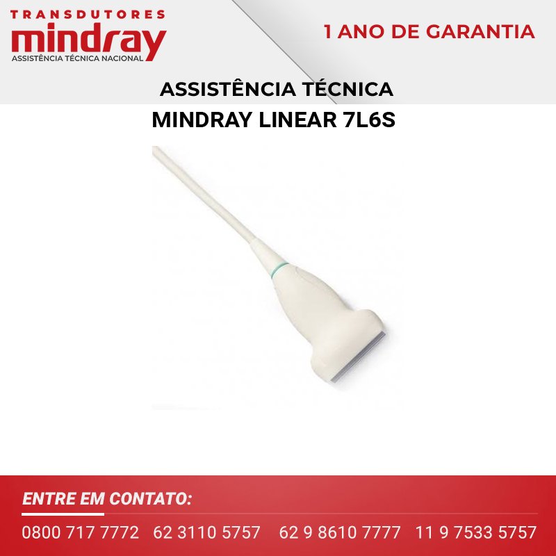 ASSISTÊNCIA TÉCNICA TRANSDUTOR MINDRAY LINEAR 7L6S