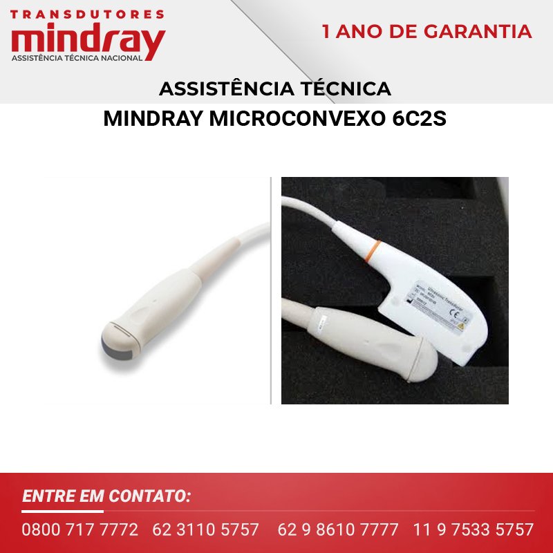 ASSISTÊNCIA TÉCNICA TRANSDUTOR MINDRAY MICROCONVEXO 6C2S