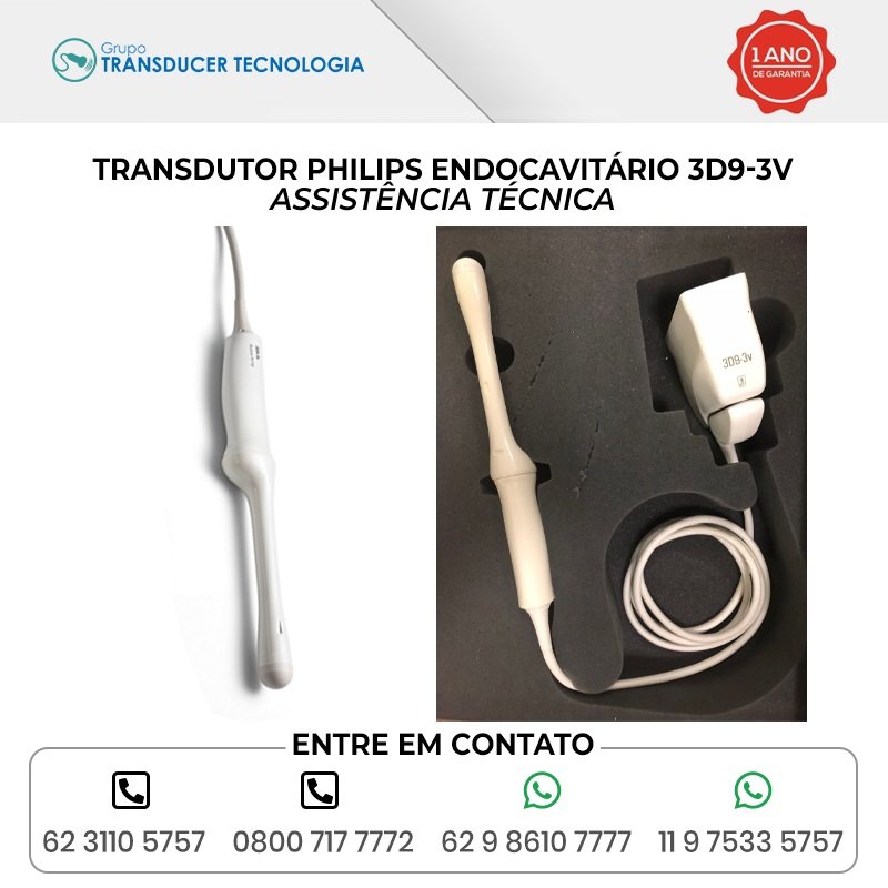 ASSISTENCIA TECNICA TRANSDUTOR PHILIPS ENDOCAVITARIO 3D9 3V