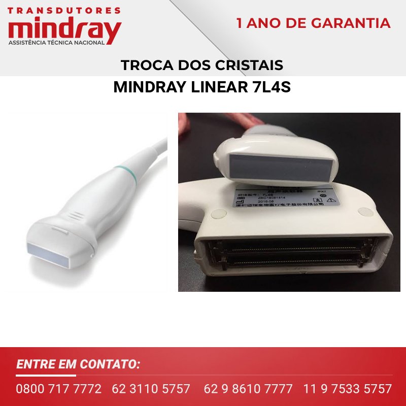 CRISTAL TRANSDUTOR MINDRAY LINEAR 7L4S