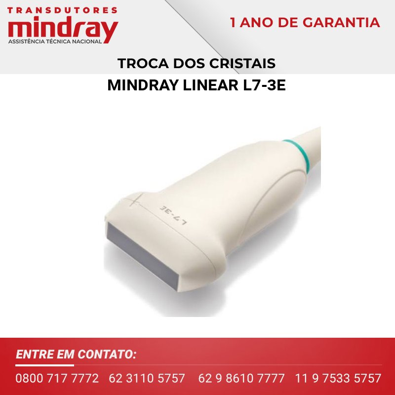 CRISTAL TRANSDUTOR MINDRAY LINEAR L7 3E