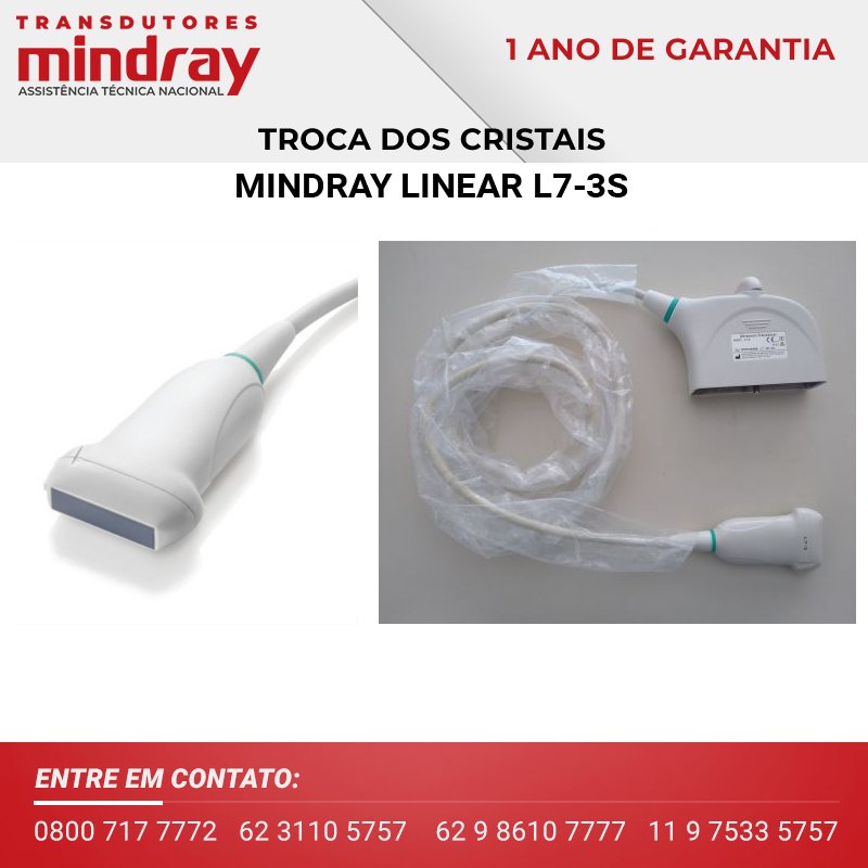 CRISTAL TRANSDUTOR MINDRAY LINEAR L7 3S