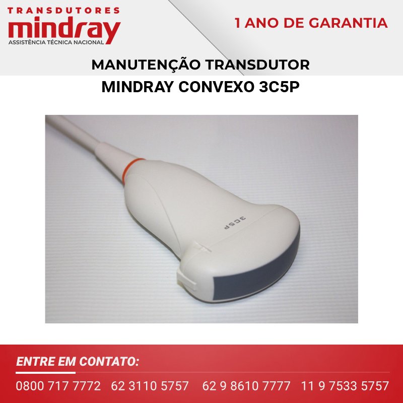 MANUTENÇÃO TRANSDUTOR MINDRAY CONVEXO 3C5P
