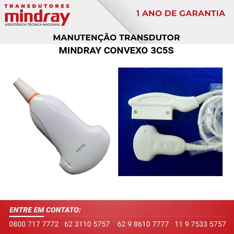 MANUTENÇÃO TRANSDUTOR MINDRAY CONVEXO 3C5S