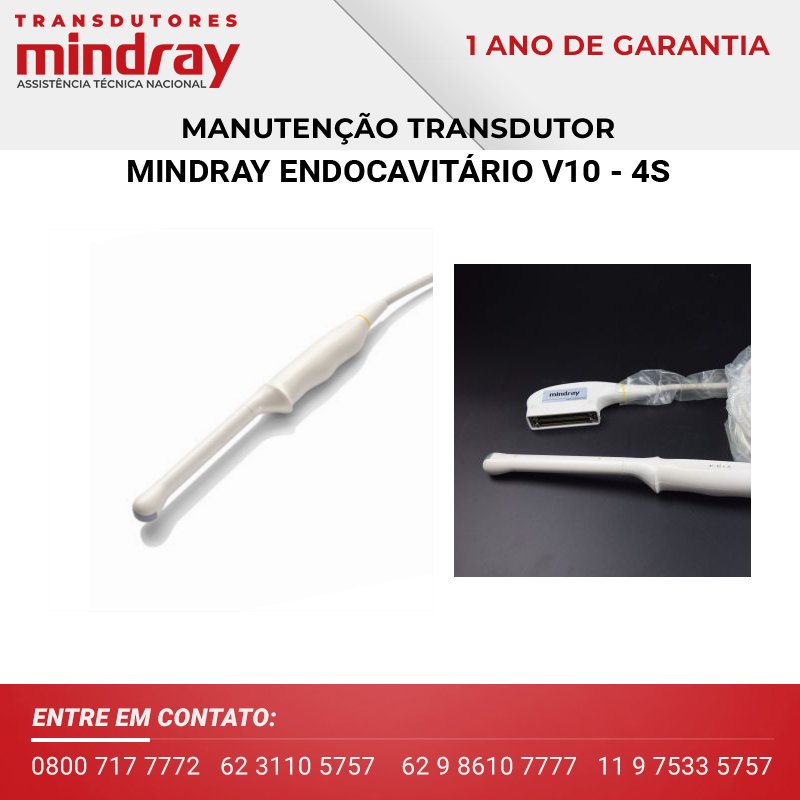 MANUTENÇÃO TRANSDUTOR MINDRAY ENDOCAVITÁRIO V10 4S