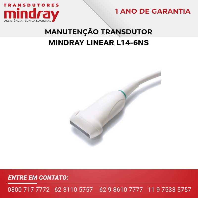 MANUTENÇÃO TRANSDUTOR MINDRAY LINEAR L14 6NS