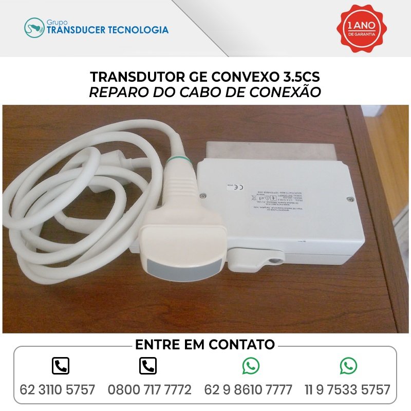 REPARO DO CABO DE CONEXAO TRANSDUTOR GE CONVEXO 3.5CS