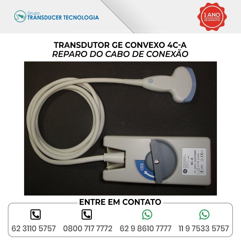 REPARO DO CABO DE CONEXAO TRANSDUTOR GE CONVEXO 4C A