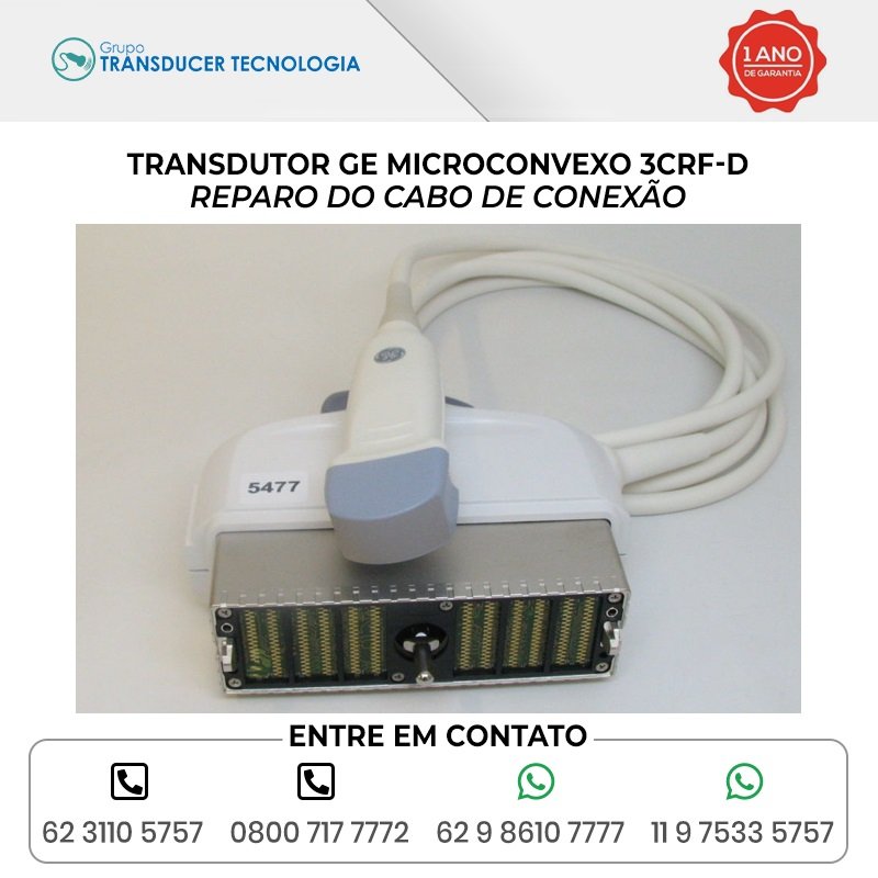 REPARO DO CABO DE CONEXAO TRANSDUTOR GE MICROCONVEXO 3CRF D
