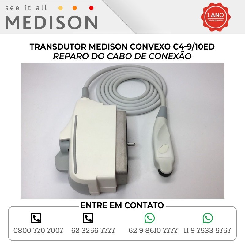 REPARO DO CABO DE CONEXAO TRANSDUTOR MEDISON CONVEXO C4 9 10ED