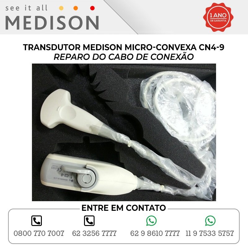 REPARO DO CABO DE CONEXAO TRANSDUTOR MEDISON MICRO CONVEXA CN4 9