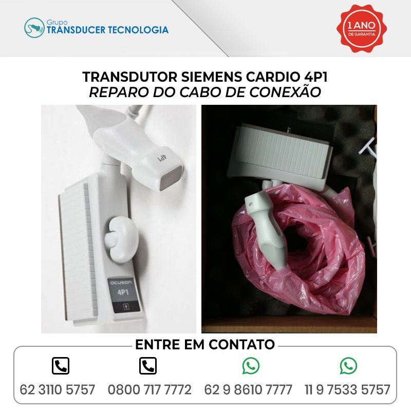 REPARO DO CABO DE CONEXAO TRANSDUTOR SIEMENS CARDIO 4P1