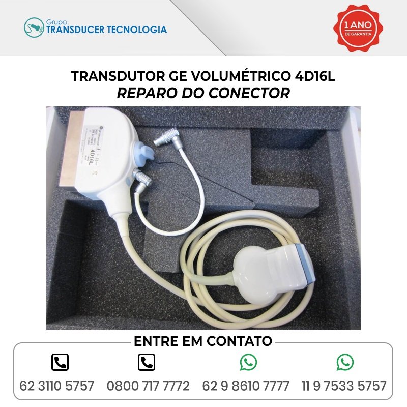 REPARO DO CONECTOR TRANSDUTOR GE VOLUMETRICO 4D16L