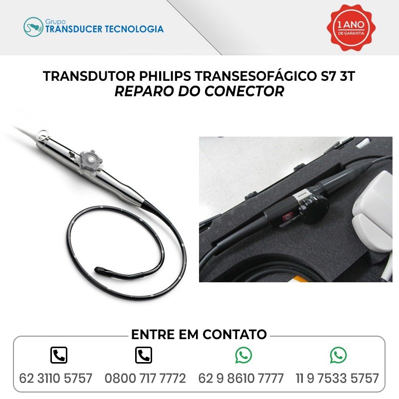 REPARO DO CONECTOR TRANSDUTOR PHILIPS TRANSESOFAGICO S7 3T