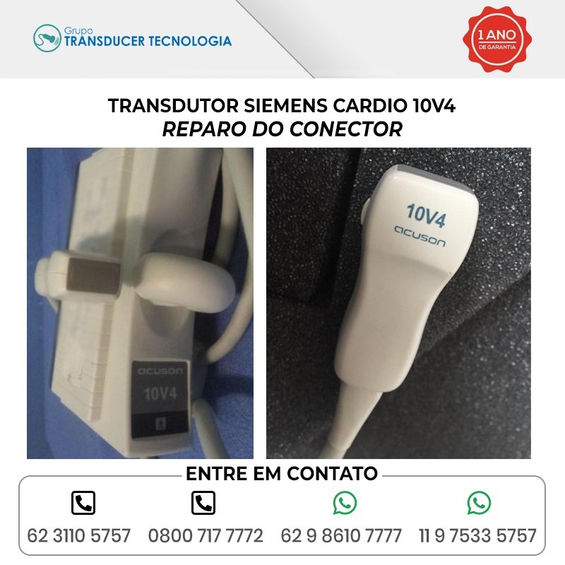 REPARO DO CONECTOR TRANSDUTOR SIEMENS CARDIO 10V4
