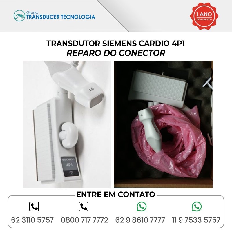 REPARO DO CONECTOR TRANSDUTOR SIEMENS CARDIO 4P1