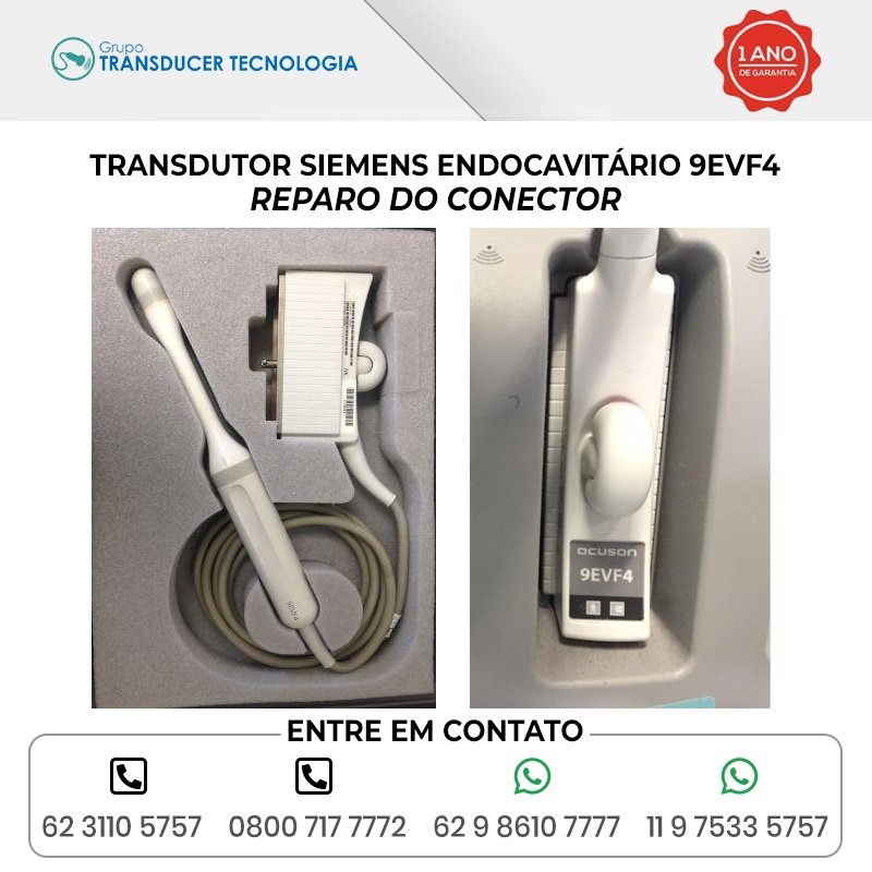 REPARO DO CONECTOR TRANSDUTOR SIEMENS ENDOCAVITARIO 9EVF4