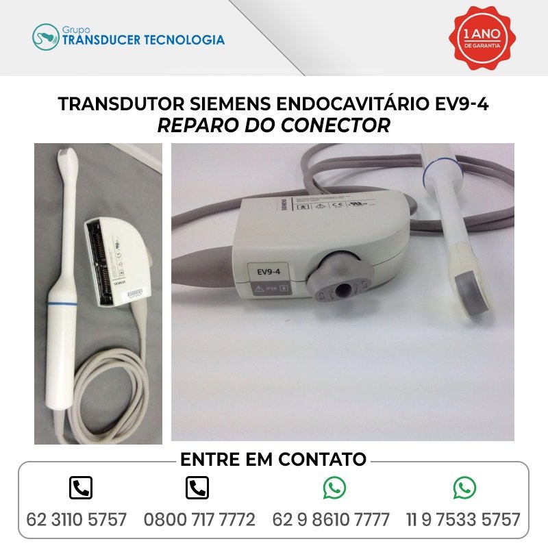 REPARO DO CONECTOR TRANSDUTOR SIEMENS ENDOCAVITARIO EV9 4