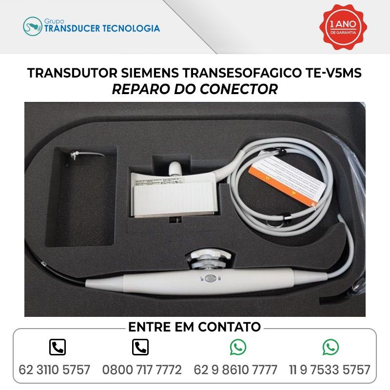 REPARO DO CONECTOR TRANSDUTOR SIEMENS TRANSESOFAGICO TE V5MS