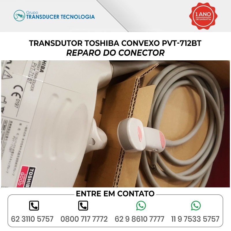 REPARO DO CONECTOR TRANSDUTOR TOSHIBA CONVEXO PVT 712BT
