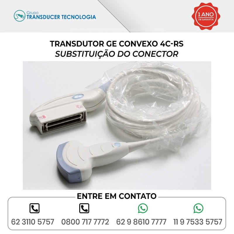 SUBSTITUICAO DO CONECTOR TRANSDUTOR GE CONVEXO 4C RS
