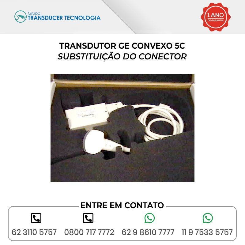 SUBSTITUICAO DO CONECTOR TRANSDUTOR GE CONVEXO 5C