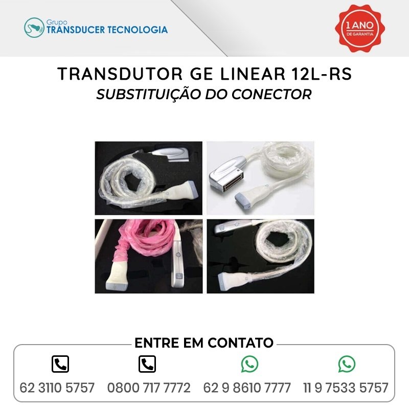 SUBSTITUICAO DO CONECTOR TRANSDUTOR GE LINEAR 12L RS