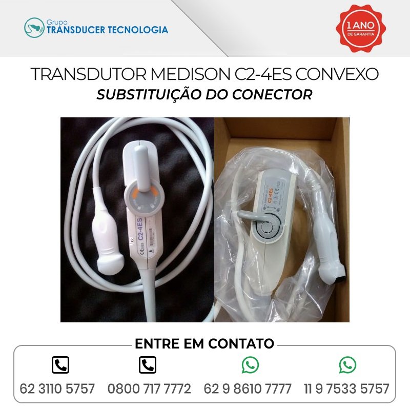 SUBSTITUICAO DO CONECTOR TRANSDUTOR MEDISON C2 4ES CONVEXO