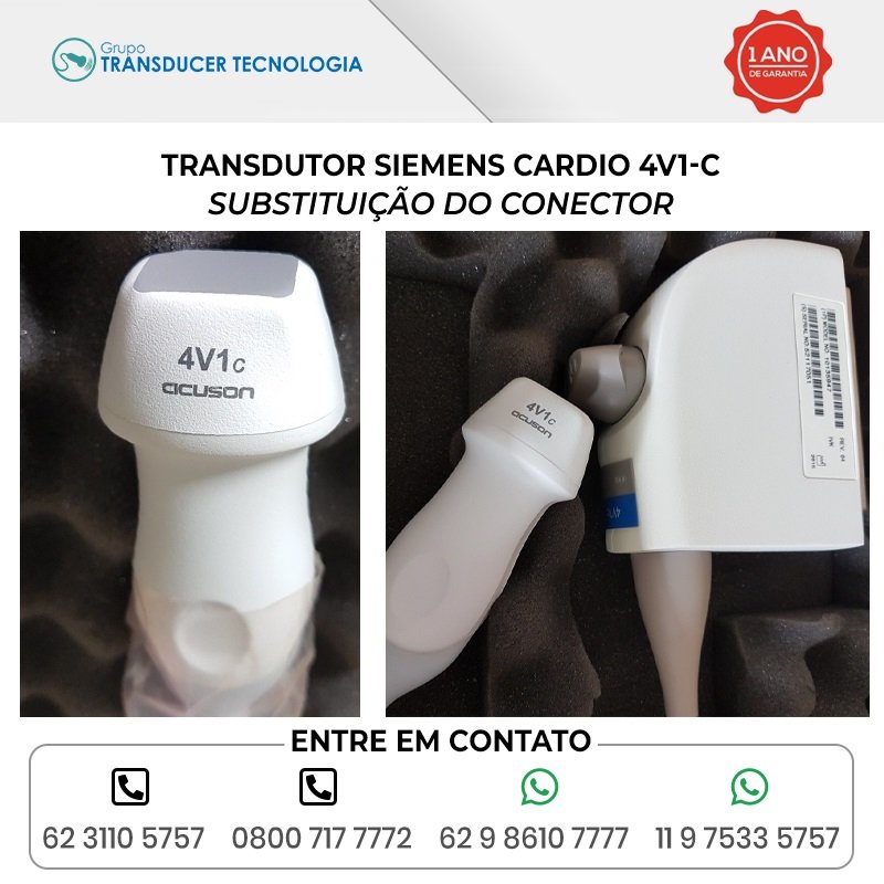 SUBSTITUICAO DO CONECTOR TRANSDUTOR SIEMENS CARDIO 4V1 C