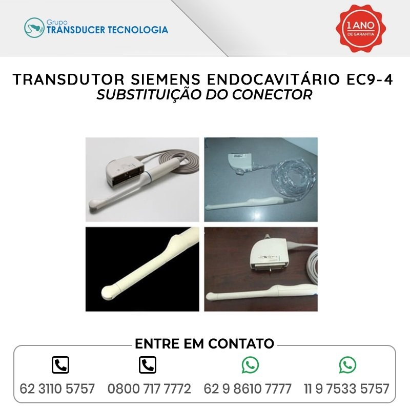 SUBSTITUICAO DO CONECTOR TRANSDUTOR SIEMENS ENDOCAVITARIO EC9 4
