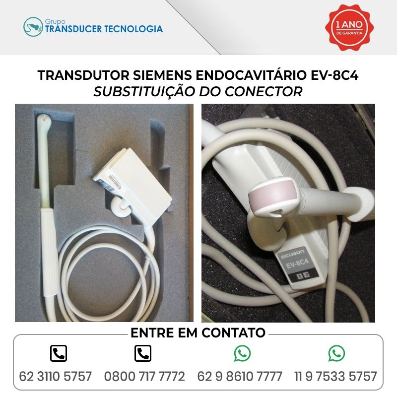 SUBSTITUICAO DO CONECTOR TRANSDUTOR SIEMENS ENDOCAVITARIO EV 8C4