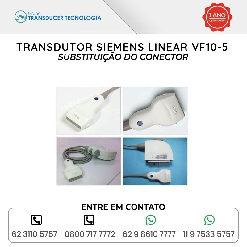SUBSTITUICAO DO CONECTOR TRANSDUTOR SIEMENS LINEAR VF10 5