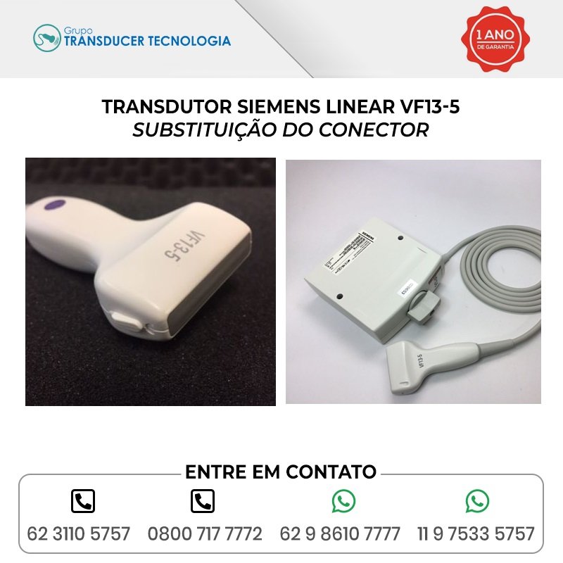 SUBSTITUICAO DO CONECTOR TRANSDUTOR SIEMENS LINEAR VF13 5