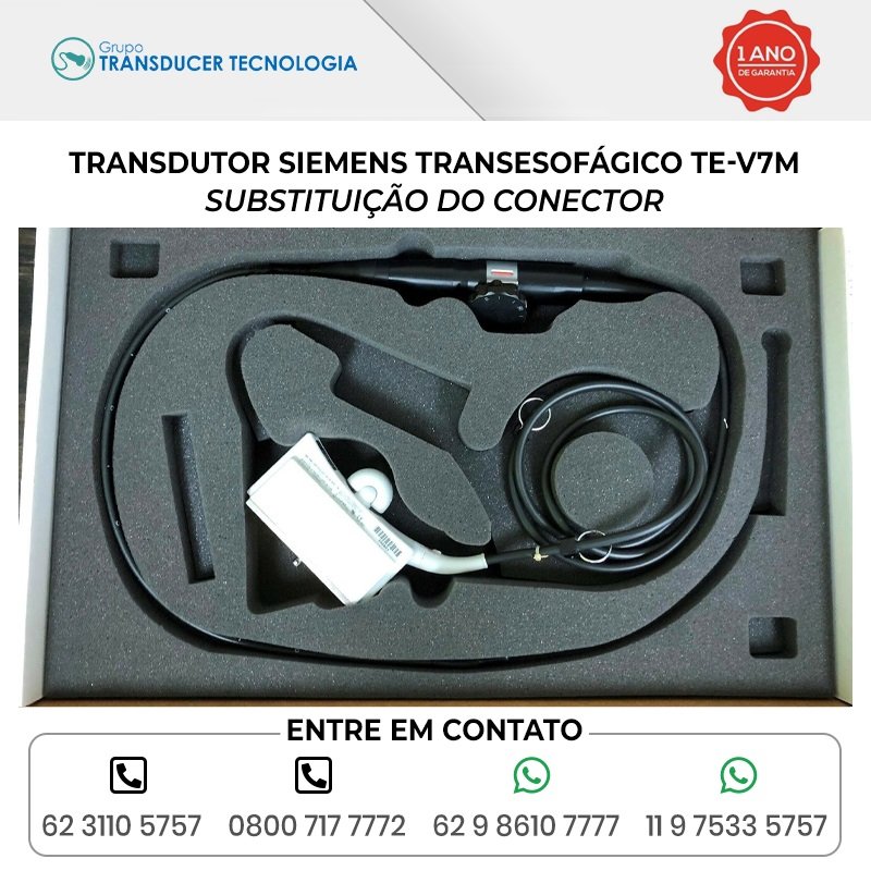 SUBSTITUICAO DO CONECTOR TRANSDUTOR SIEMENS TRANSESOFAGICO TE V7M
