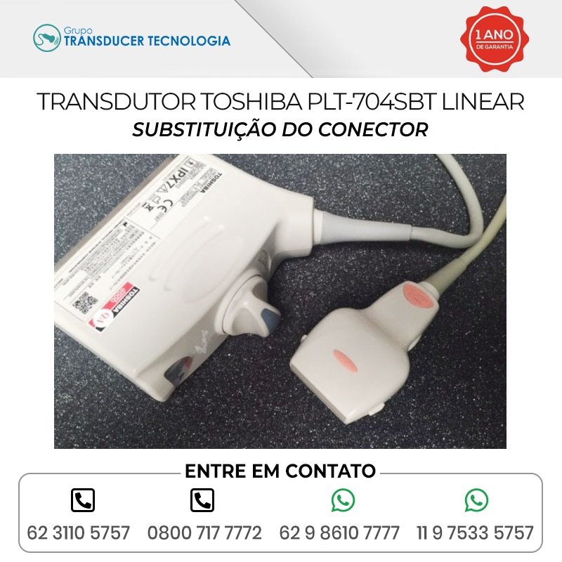 SUBSTITUICAO DO CONECTOR TRANSDUTOR TOSHIBA PLT 704SBT LINEAR