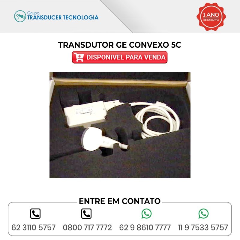 TRANSDUTOR GE CONVEXO 5C DISPONIVEL PARA VENDA