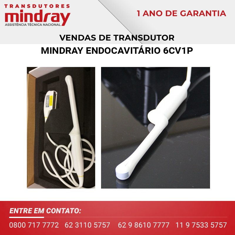 TRANSDUTOR MINDRAY ENDOCAVITÁRIO 6CV1P A VENDA