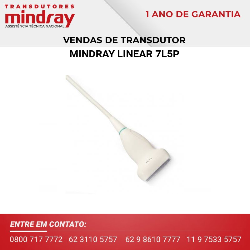 TRANSDUTOR MINDRAY LINEAR 7L5P A VENDA
