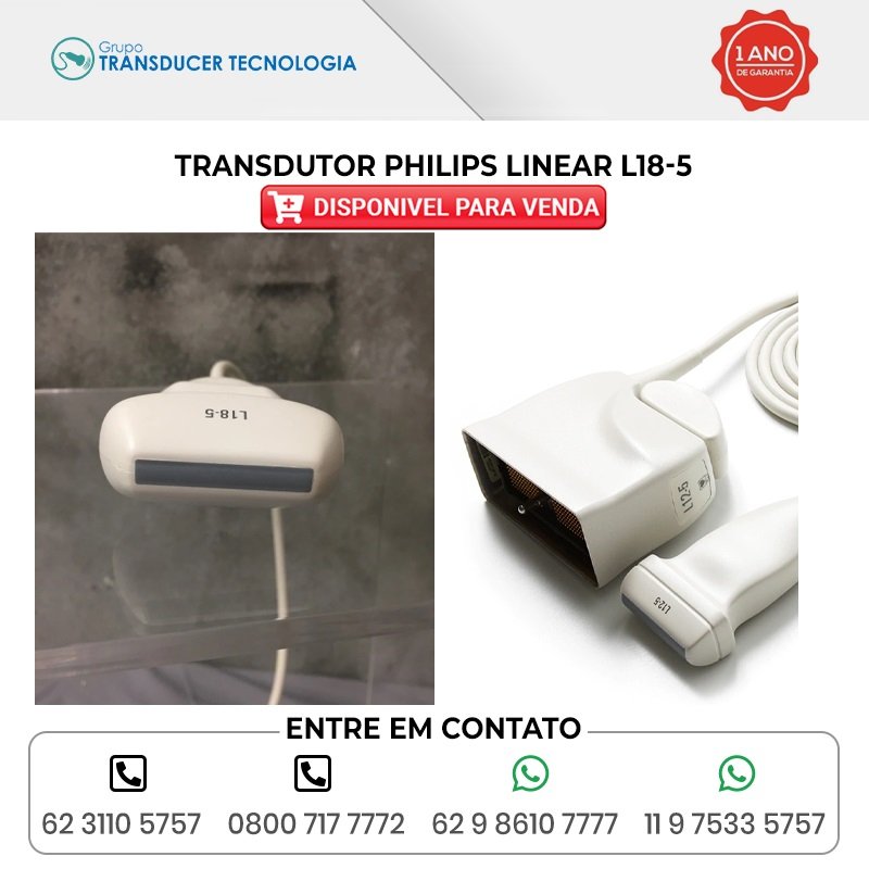 TRANSDUTOR PHILIPS LINEAR L18 5 DISPONIVEL PARA VENDA