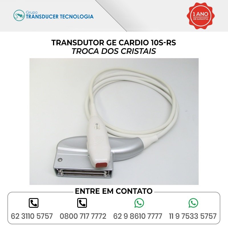 TROCA DOS CRISTAIS TRANSDUTOR GE CARDIO 10S RS