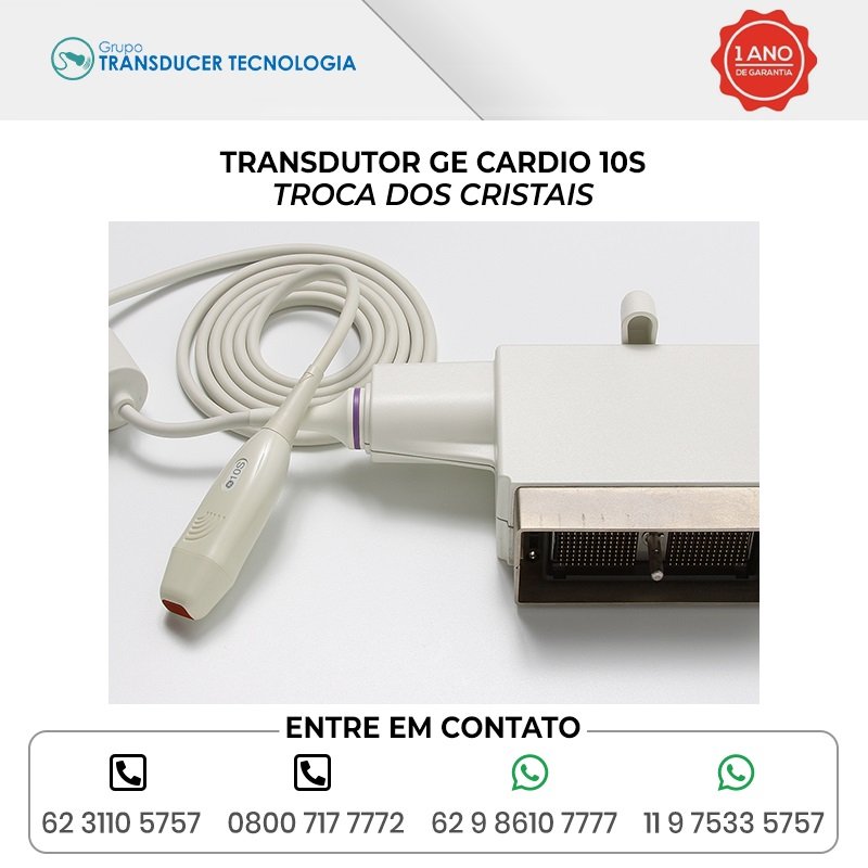 TROCA DOS CRISTAIS TRANSDUTOR GE CARDIO 10S