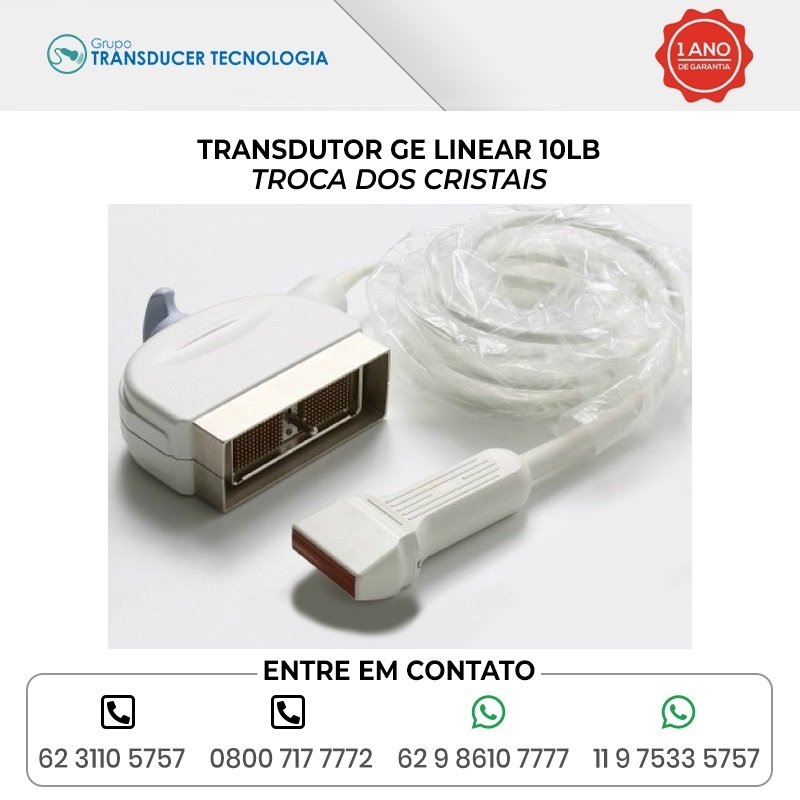 TROCA DOS CRISTAIS TRANSDUTOR GE LINEAR 10LB