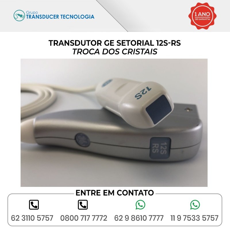 TROCA DOS CRISTAIS TRANSDUTOR GE SETORIAL 12S RS