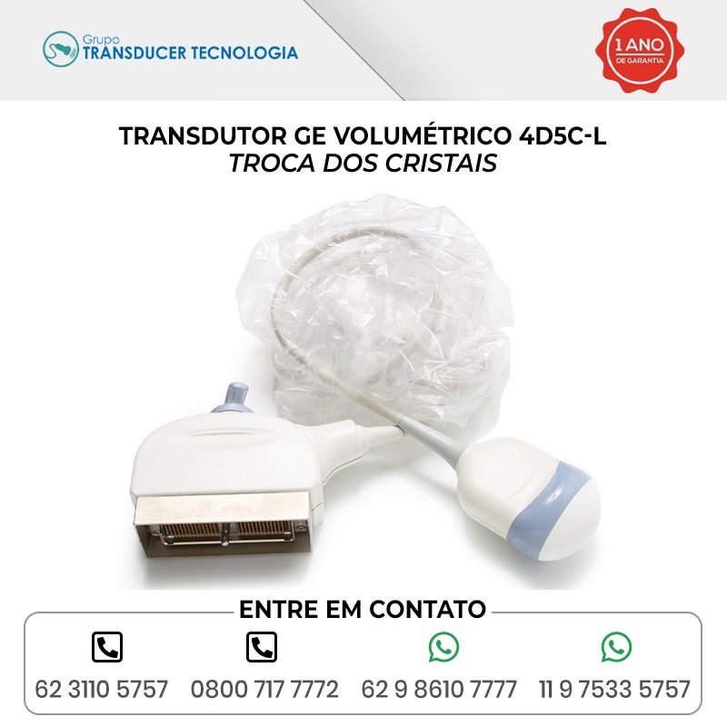 TROCA DOS CRISTAIS TRANSDUTOR GE VOLUMETRICO 4D5C L