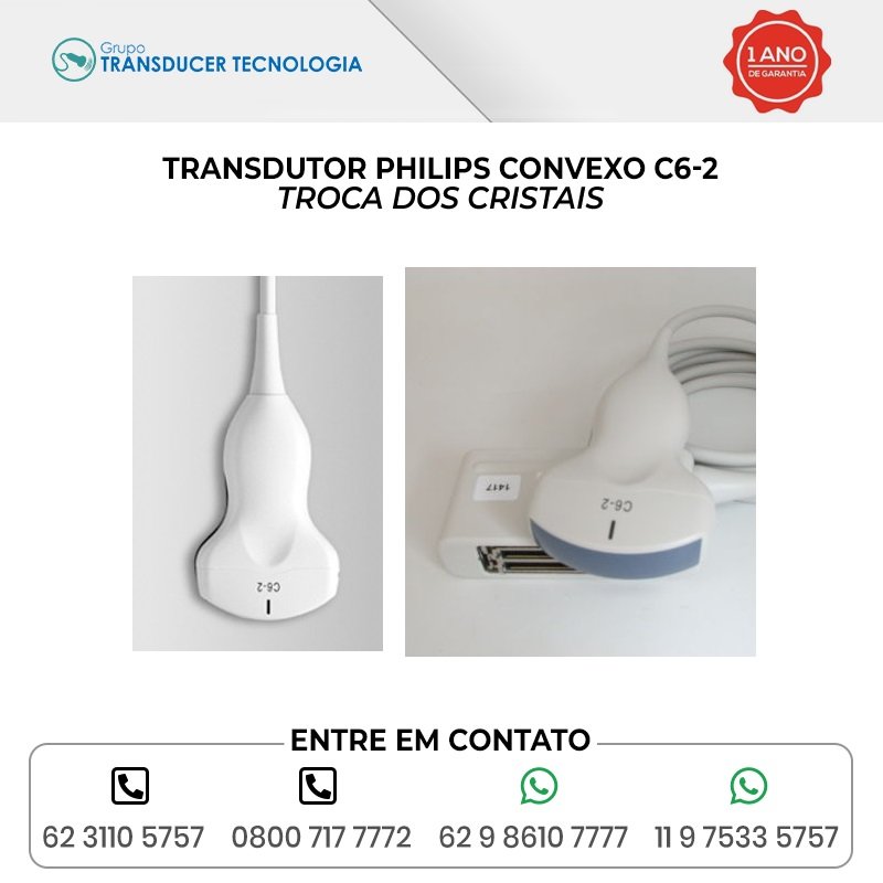 TROCA DOS CRISTAIS TRANSDUTOR PHILIPS CONVEXO C6 2