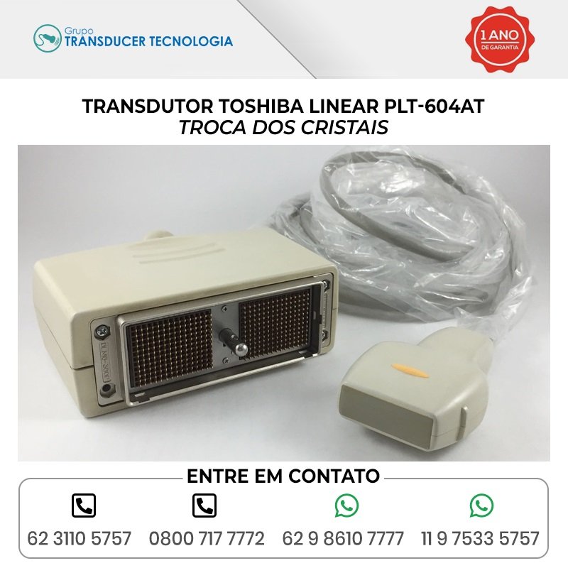 TROCA DOS CRISTAIS TRANSDUTOR TOSHIBA LINEAR PLT 604AT