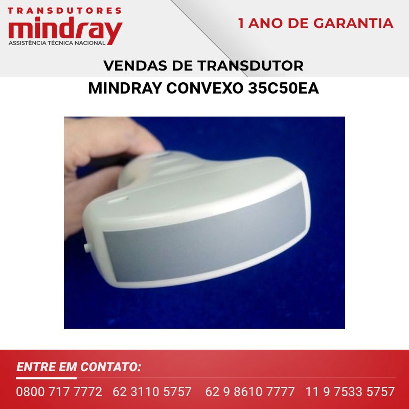 VENDAS DE TRANSDUTORES MINDRAY CONVEXO 35C50EA